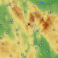 Nearby Forecast Locations - Králíky - Map