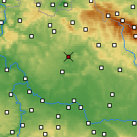 Nearby Forecast Locations - Mnichovo Hradiště - Map