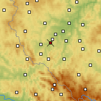 Nearby Forecast Locations - Staňkov - Map