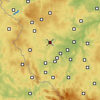 Nearby Forecast Locations - Stříbro - Mapa