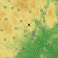 Nearby Forecast Locations - Velká Bíteš - Map