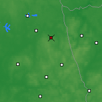 Nearby Forecast Locations - Dąbrowa Białostocka - Map
