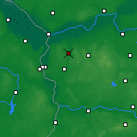 Nearby Forecast Locations - Ośno Lubuskie - Map