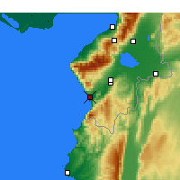 Nearby Forecast Locations - Samandağ - Map