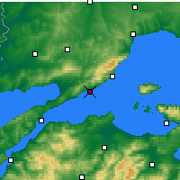 Nearby Forecast Locations - Şarköy - Mapa