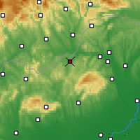 Nearby Forecast Locations - Ózd - Map