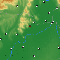 Nearby Forecast Locations - Sárospatak - Map
