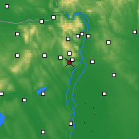 Nearby Forecast Locations - Törökbálint - Map