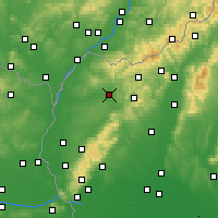 Nearby Forecast Locations - Senica - Mapa