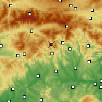 Nearby Forecast Locations - Tisovec - Mapa