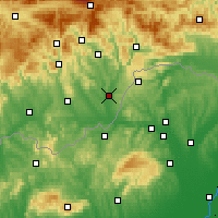 Nearby Forecast Locations - Tornaľa - Map