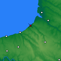 Nearby Forecast Locations - Le Tréport - Map