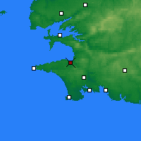 Nearby Forecast Locations - Douarnenez - Map