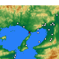 Nearby Forecast Locations - Akashi - Map