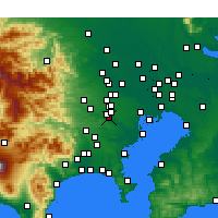 Nearby Forecast Locations - Chōfu - Map
