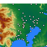 Nearby Forecast Locations - Nishitokyo - Mapa