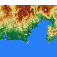 Nearby Forecast Locations - Fujieda - Map