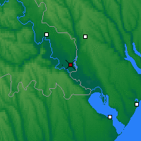 Nearby Forecast Locations - Dnestrovsc - Mapa