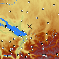 Nearby Forecast Locations - Wangen im Allgäu - Mapa
