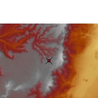 Nearby Forecast Locations - Debre Birhan - Mapa