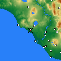 Nearby Forecast Locations - Cerveteri - Mapa