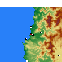 Nearby Forecast Locations - Concón - Map