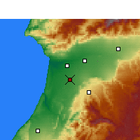 Nearby Forecast Locations - Biougra - Map
