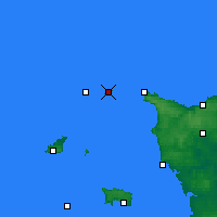 Nearby Forecast Locations - Alderney - Map