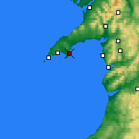 Nearby Forecast Locations - Abersoch - Mapa