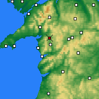 Nearby Forecast Locations - Llyn Trawsfynydd - Map