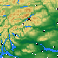 Nearby Forecast Locations - Loch Tay - Mapa