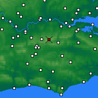 Nearby Forecast Locations - Biggin Hill - Mapa