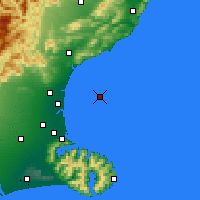 Nearby Forecast Locations - Pegasus Bay - Mapa