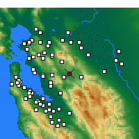 Nearby Forecast Locations - Livermore - Map