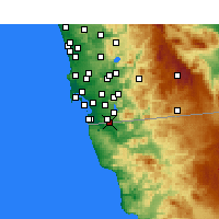 Nearby Forecast Locations - Tijuana - Map