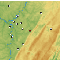 Nearby Forecast Locations - Latrobe - Map
