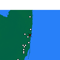 Nearby Forecast Locations - Pompano Beach - Map