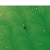 Nearby Forecast Locations - Warner Robins - Map