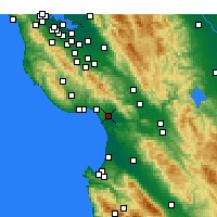 Nearby Forecast Locations - Watsonville - Map