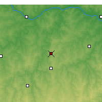 Nearby Forecast Locations - Vichy - Mapa