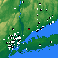 Nearby Forecast Locations - White Plains - Mapa