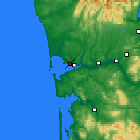 Nearby Forecast Locations - Hoquiam - Mapa