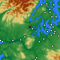Nearby Forecast Locations - Shelton - Mapa