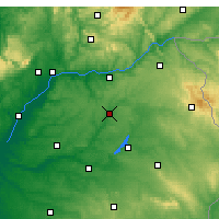 Nearby Forecast Locations - Ponte de Sor - Mapa