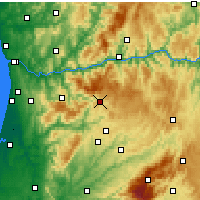 Nearby Forecast Locations - Castro Daire - Mapa