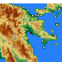 Nearby Forecast Locations - Nafplio - Mapa