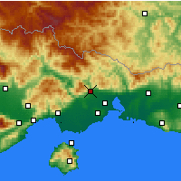 Nearby Forecast Locations - Xanthi - Mapa