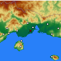 Nearby Forecast Locations - Avdira - Mapa