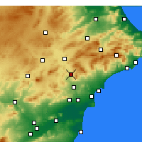 Nearby Forecast Locations - Elda - Mapa