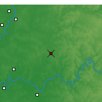 Nearby Forecast Locations - Huntingburg - Mapa